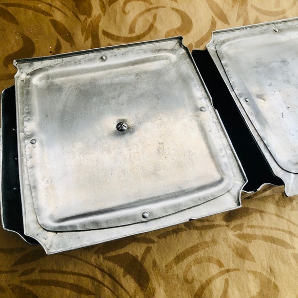 Extremely Rare Cellini Craft Handwrought Tiled Double Server